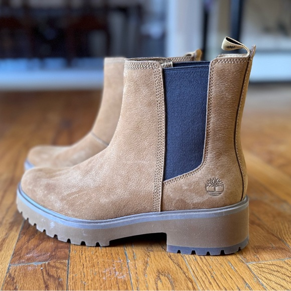 NEW Timberland Womens Carnaby Cool Chelsea Boot - Tan Size 9 - Picture 6 of 12